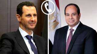 السيسي يتلقى اتصال هاتفي من الرئيس السوري بشار الأسد